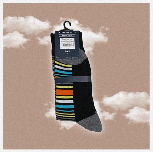 ♥︎ Denver Hayes Novelty Pattern Crew Sock ♥︎ - Picture 3 of 4